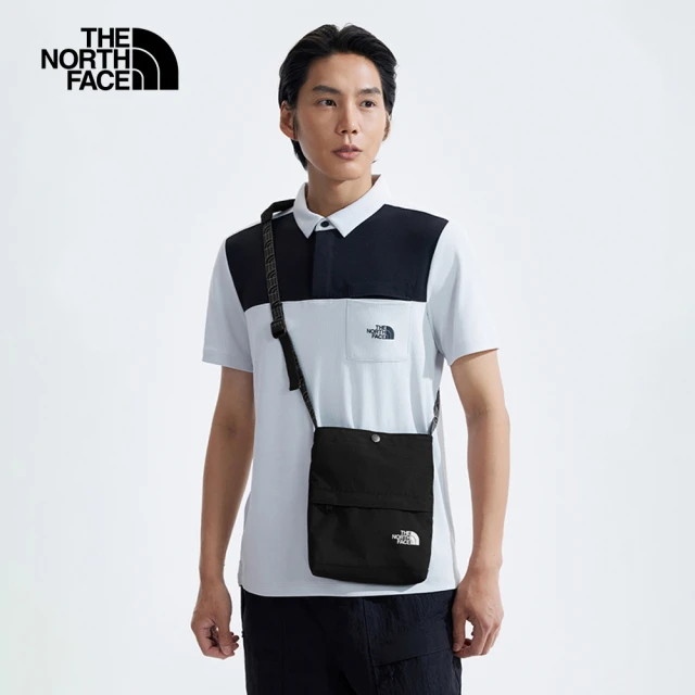 The North Face 北面男女款黑色舒適背負休閒單肩包｜8AMR4HF