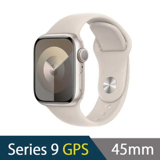 金屬錶帶組【Apple】Apple Watch S9 GPS 45mm(鋁金屬錶殼搭配運動型錶帶)