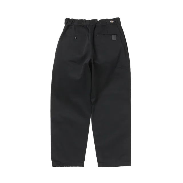 【Dickies】N Hoolywood 聯名－男款黑色抗皺耐磨雙膝大口袋設計休閒長褲｜DK012559BLK