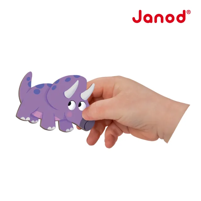 【Janod】磁鐵故事書-小恐龍歷險記(好攜帶 輕薄 磁鐵遊戲  益智 認知)