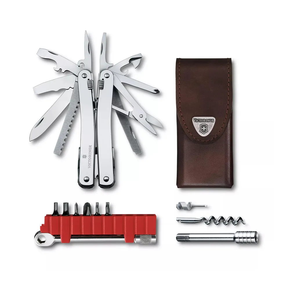 【VICTORINOX 瑞士維氏】Swiss Tool Spirit X Plus Ratchet 工具鉗/36用(3.0236.L)