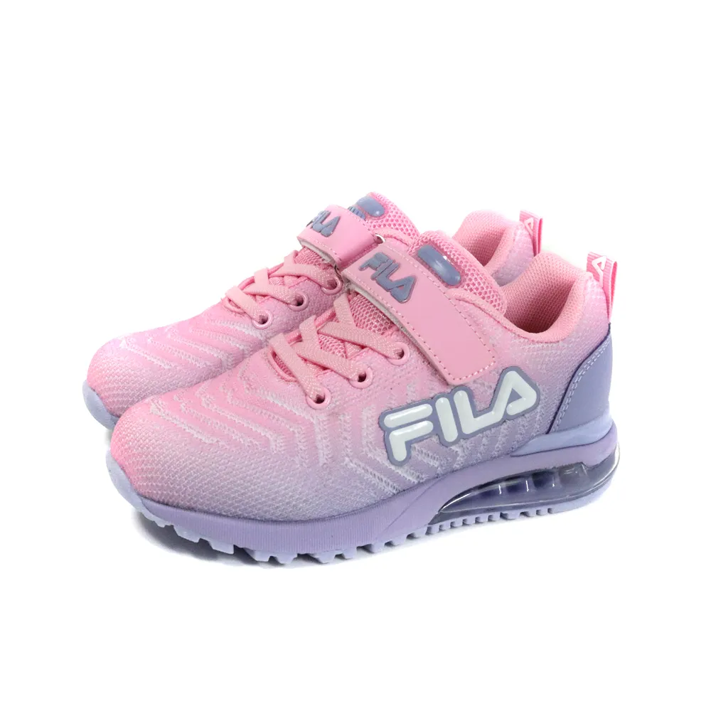 【FILA】FILA 氣墊運動鞋  慢跑鞋 粉紅/紫 童鞋 3-J414Y-951 no276