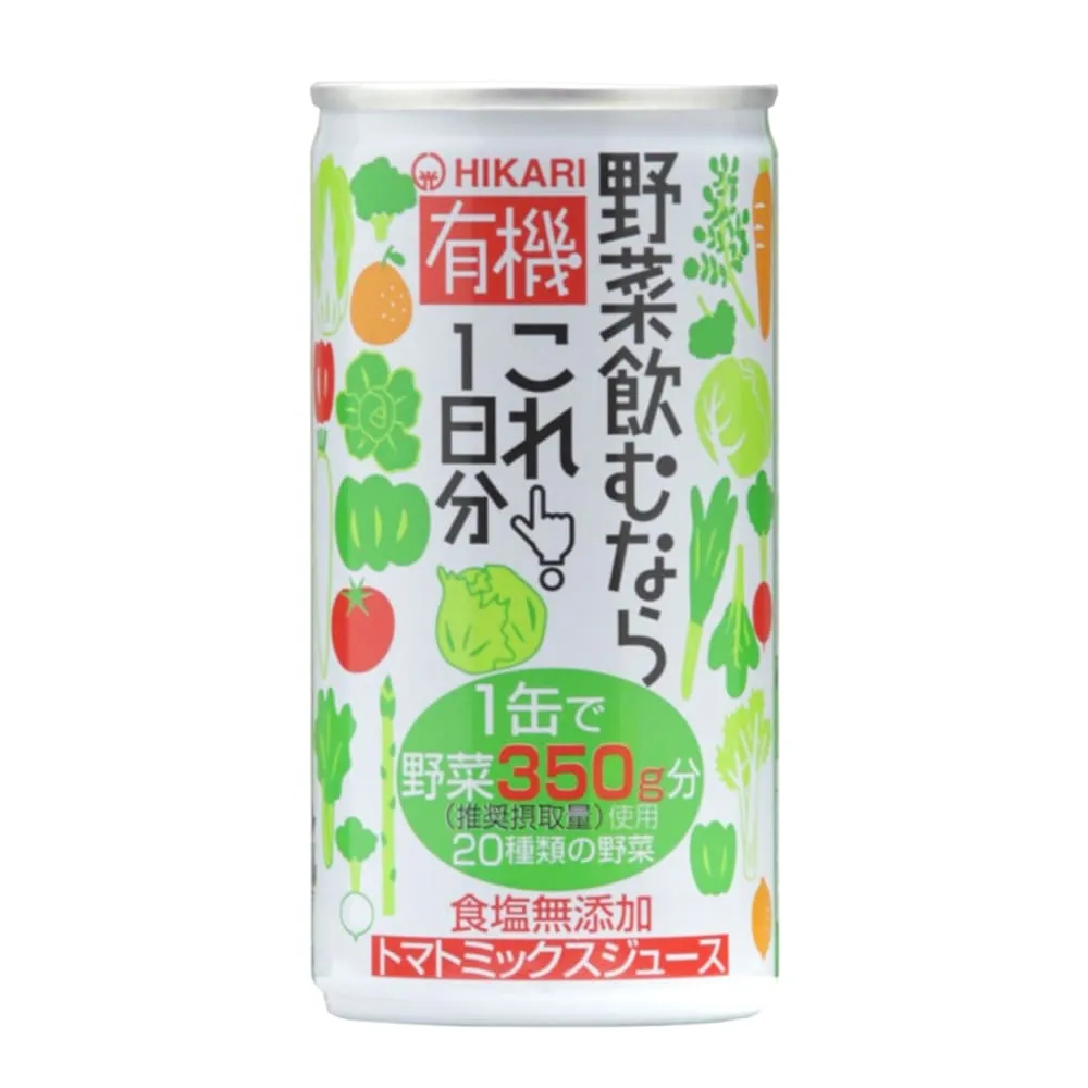 【有機思維】HIKARI有機一日份蔬菜汁(190gX30入箱購)