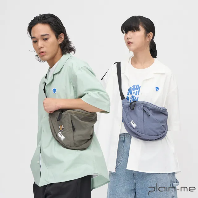【plain-me】PM日常大容量腰包 PLN3036-241(男款/女款 共4色 側背包 斜背包 包包)