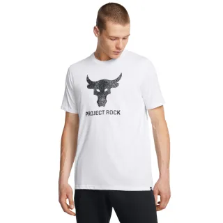 【UNDER ARMOUR】UA 男 巨石強森 Project Rock Payoff Graphc 短袖T-Shirt_1383191-100(白色)