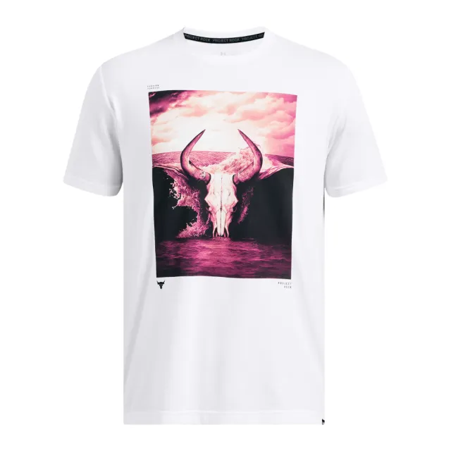 【UNDER ARMOUR】UA 男 Pjt Rock Brahma Bull 短袖T-Shirt_1386891-100(白色)