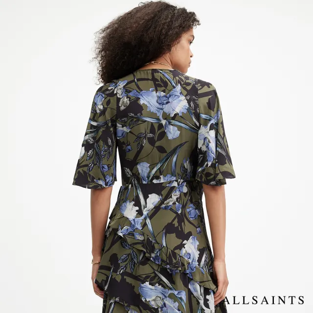 【ALLSAINTS】BATU 人造絲印花洋裝 W052DA(常規版型)