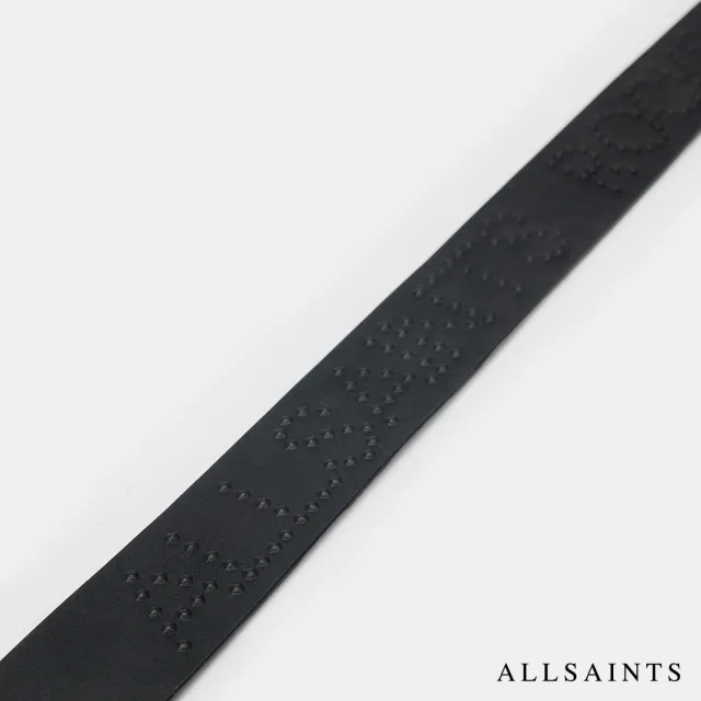 【ALLSAINTS】ASROCKS 鉚釘牛皮皮帶 W049XA(女款純牛皮)