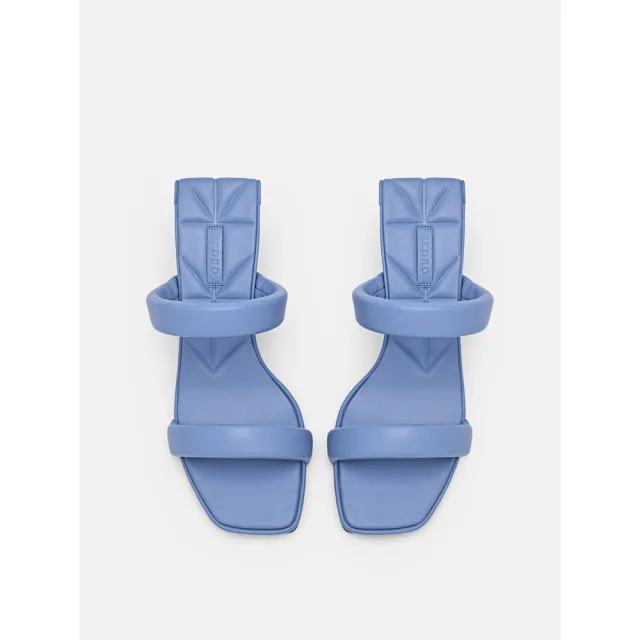 【PEDRO】Aster 壓紋高跟涼鞋-黑/米/藍色(小CK高端品牌)