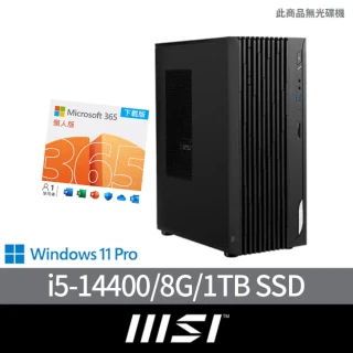 MSI 微星 微軟M365組★14代i5 十核電腦(PRO DP180 14-274TW/i5-14400/8G/1TB SSD/W11P)