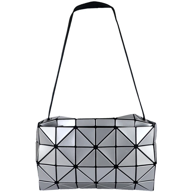 ISSEY MIYAKE 三宅一生 BAOBAO 方格立體4x6斜背包(銀色)