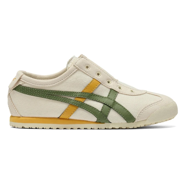 Onitsuka Tiger Onitsuka Tiger鬼塚虎-KIDS米底綠黃虎爪紋 MEXICO 66 SLIP-ON 大童鞋(1184A085-202)