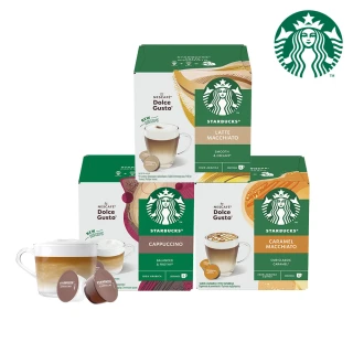 【STARBUCKS 星巴克】多趣酷思 花式咖啡膠囊12顆x3盒