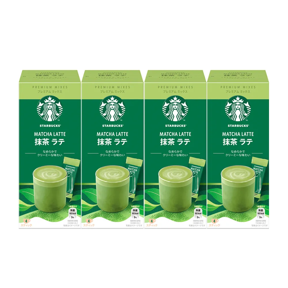 【STARBUCKS 星巴克】特選系列-抹茶拿鐵4入x4盒組