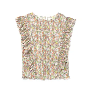 【lulabee】童裝-花團錦簇摺邊衫背心(碎花)