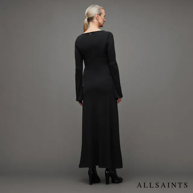 【ALLSAINTS】CAROLINA 簡約中長版洋裝 WD663Z(舒適版型)