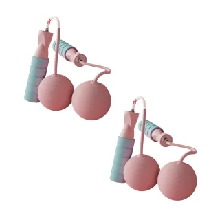 【好拾選物】無繩跳繩/運動跳繩/健身跳繩/65MM-EVA球款(2入組)