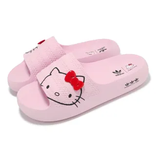 【adidas 愛迪達】x Hello Kitty 拖鞋 Adilette Ayoon W 女鞋 粉 三麗鷗聯名款 愛迪達(IH2680)