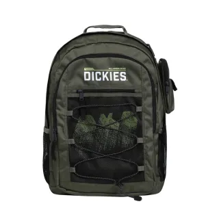 【Dickies】男女款軍綠色側邊附可拆式收納袋Logo印花大容量後背包｜DK010881MGR