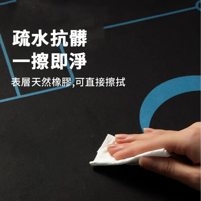 【ANTIAN】加大加厚 科學引導線健腹輪專用墊 矽膠雙面防滑健腹輪墊 加厚運動健身地墊 加購健腹輪(160*70cm)