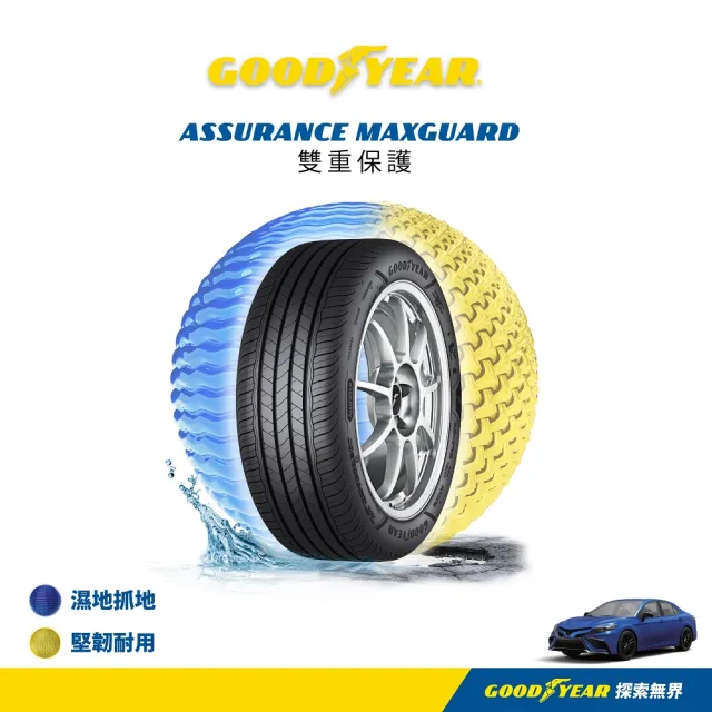 【GOODYEAR 固特異】Autocare旗艦館 Assurance Maxguard 195/50R16 四入組(濕抓耐用雙重保護)