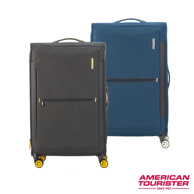 【AMERICAN TOURISTER 美國旅行者】31吋 DROYCE 可擴充防盜拉鍊抗菌輕量布面軟殼行李箱/布箱(多色可選)