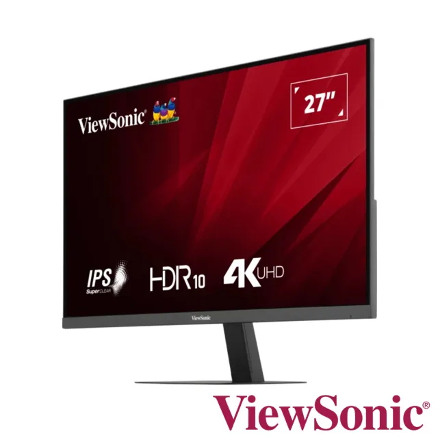 【ViewSonic 優派】VA2708-4K-MHD 27型 4K HDR廣視角螢幕(HDR10/內建喇叭/4ms)