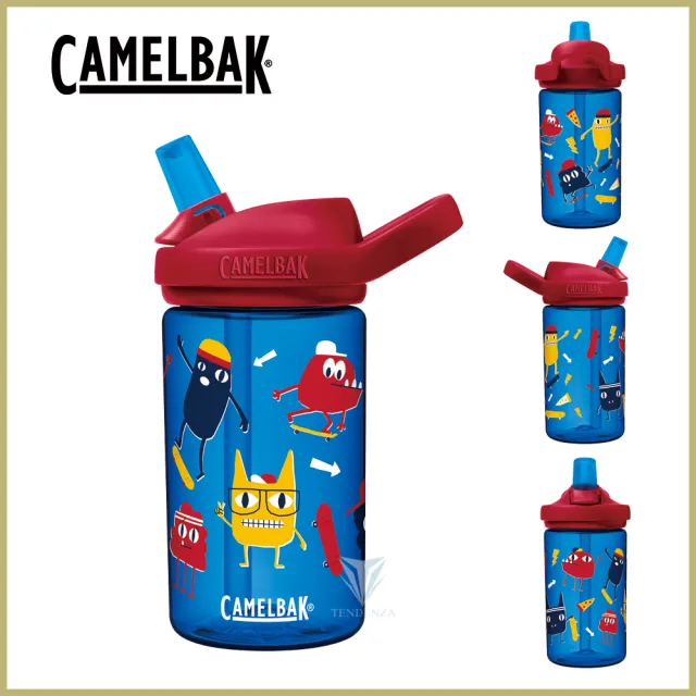 【CAMELBAK】400ml eddy+ 兒童吸管運動水瓶 雙入組(eddy+ 兒童水瓶/)