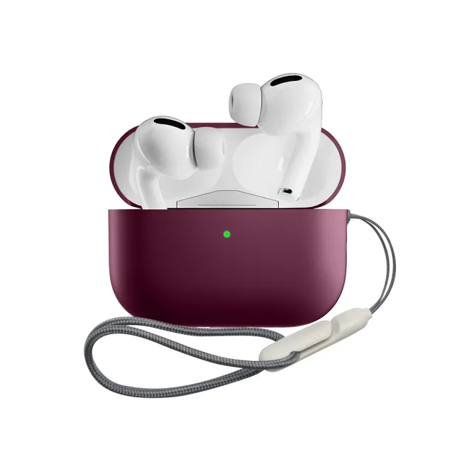 獨家保護套+掛繩組【Apple 蘋果】AirPods Pro 2 全新第二代 藍牙耳機搭配MagSafe充電盒(MQD83TA/A)