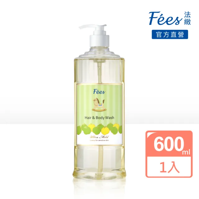 【Fees 法緻】嬰兒柔護洗髮沐浴精600ml 2入組