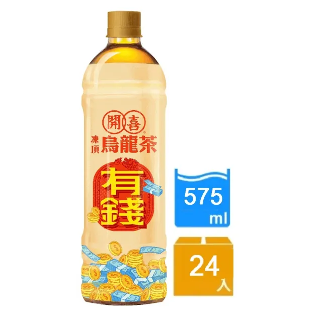 【開喜】凍頂烏龍茶-有糖575mlx24入/箱