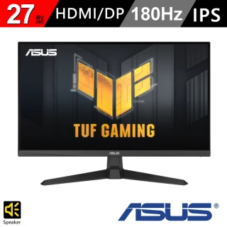 ASUS 華碩 TUF Gaming VG279Q3A 27型 IPS FHD 180Hz 電競螢幕(1ms/FreeSync/喇叭)