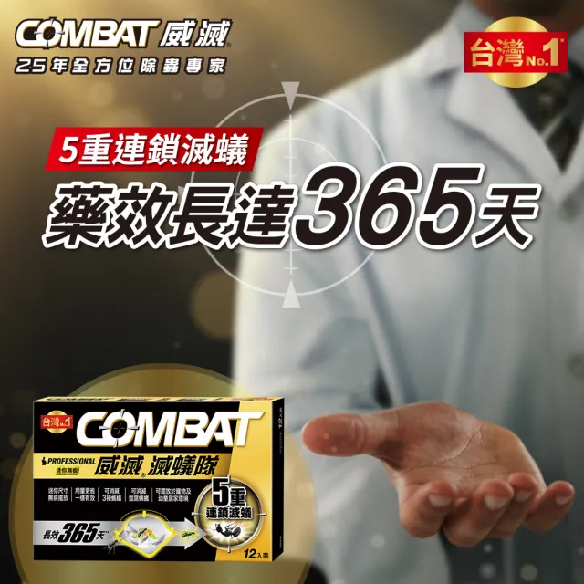 【Combat 威滅】滅蟻隊 迷你無痕 1.2gx12入(除螞蟻藥)