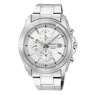 【SEIKO 精工】日系經典款三眼賽車計時腕錶(SNDB61P1)