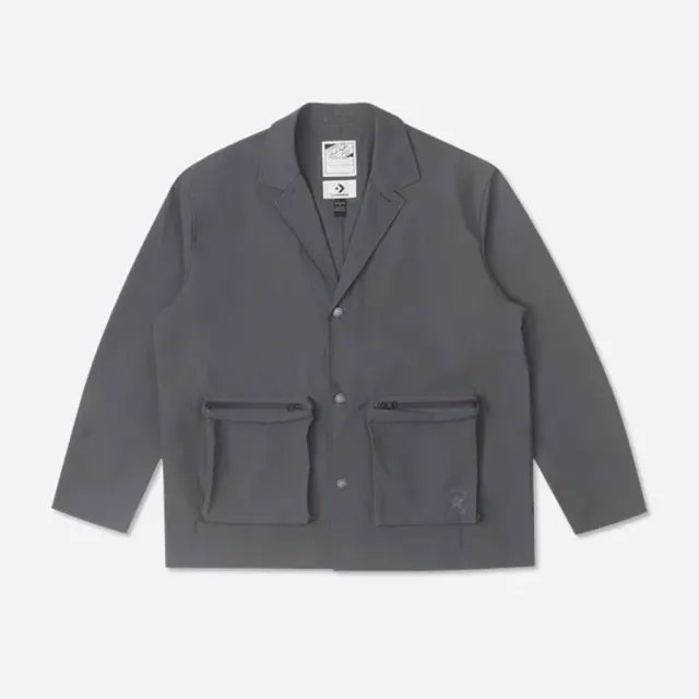 【CONVERSE】URBAN ESSENTIAL JACKET 外套 西裝外套 男女 灰色(10027550-A02)