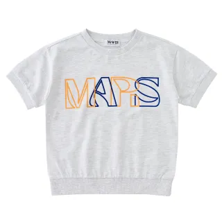 【MARS】童裝-兩色LOGO上衣(灰色)
