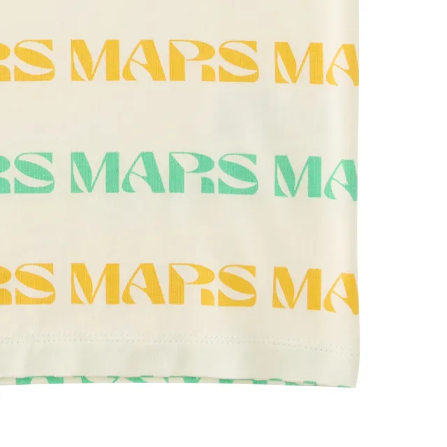【MARS】童裝-經典LOGO文字條紋上衣