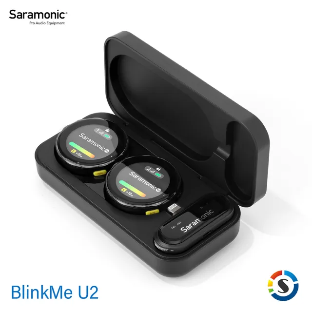 【Saramonic 楓笛】BlinkMe U2（手機版）一對二2.4GHz無線麥克風系統