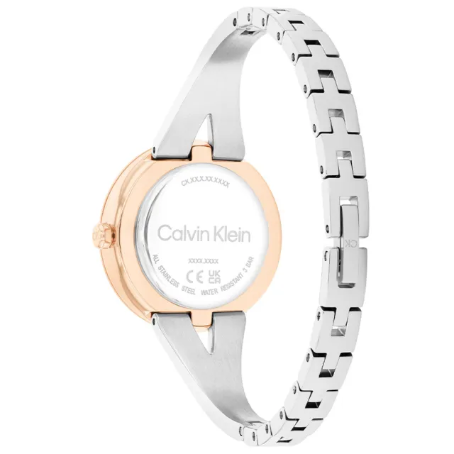 【Calvin Klein 凱文克萊】CK 雙色女錶-30mm 99狂買節(25100028)