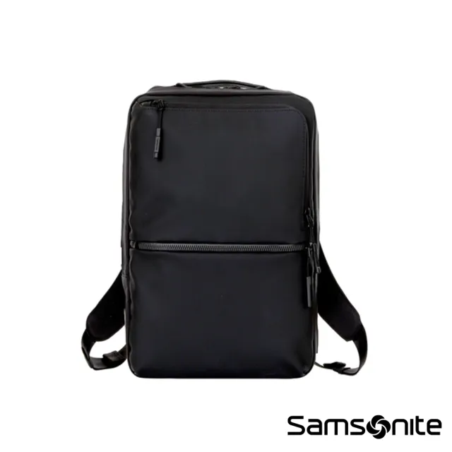 【Samsonite 新秀麗】SUB-LIM 商務防水防刮面料背提兩用筆電後背包/電腦包/手提包/公事包14吋(多色可選)