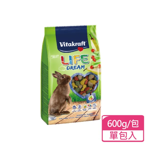 【Vitakraft】夢幻兔主食 600g/包(兔飼料 兔主食 全齡兔 成兔)