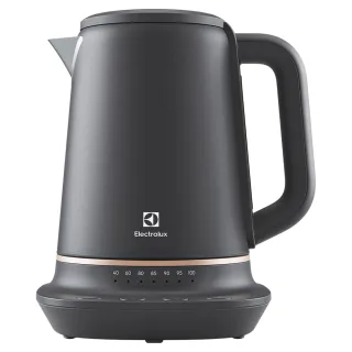 【Electrolux 伊萊克斯】伊萊克斯 瑞典美學1.7L不鏽鋼溫控電茶壺(E7EK1-60BP)