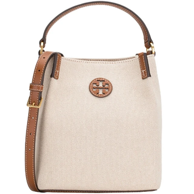 TORY BURCH 經典雙T LOGO荔枝皮革多功能二合一