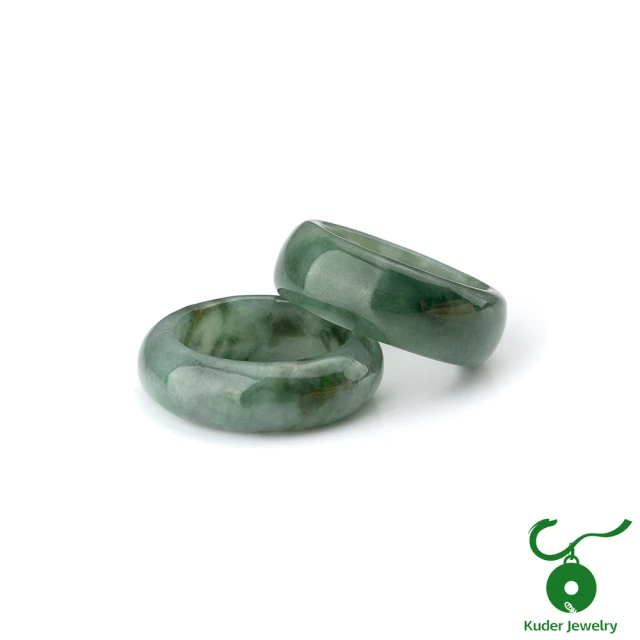 K.D.J 圓融珠寶K.D.J 圓融珠寶 天然翡翠 花青 飄花 戒指圈戒