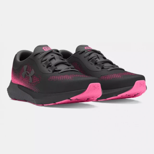 UNDER ARMOUR 慢跑鞋 女鞋 運動鞋 緩震 CHARGED ROGUE 4 黑粉 3027005-101