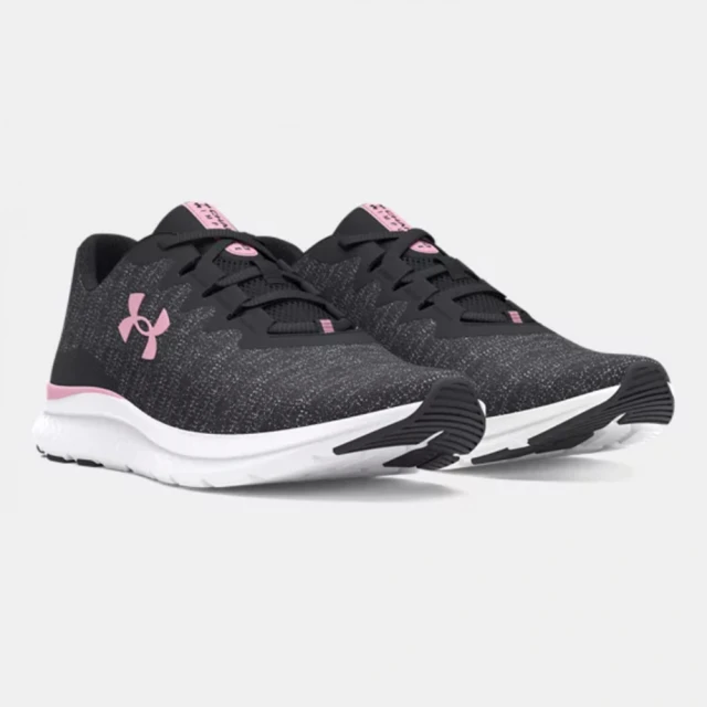 UNDER ARMOUR 慢跑鞋 女鞋 運動鞋 緩震 CHARGED IMPULSE 3 KNIT 灰粉 3026686-104