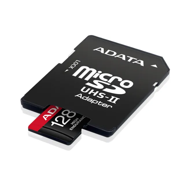 【ADATA 威剛】High Endurance  microSDXC UHS-I U3 A2 V30 128G 高耐用記憶卡(附轉卡)