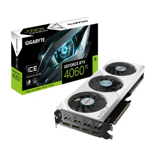 【GIGABYTE 技嘉】GeForce RTX 4060 Ti EAGLE OC ICE 8G顯示卡