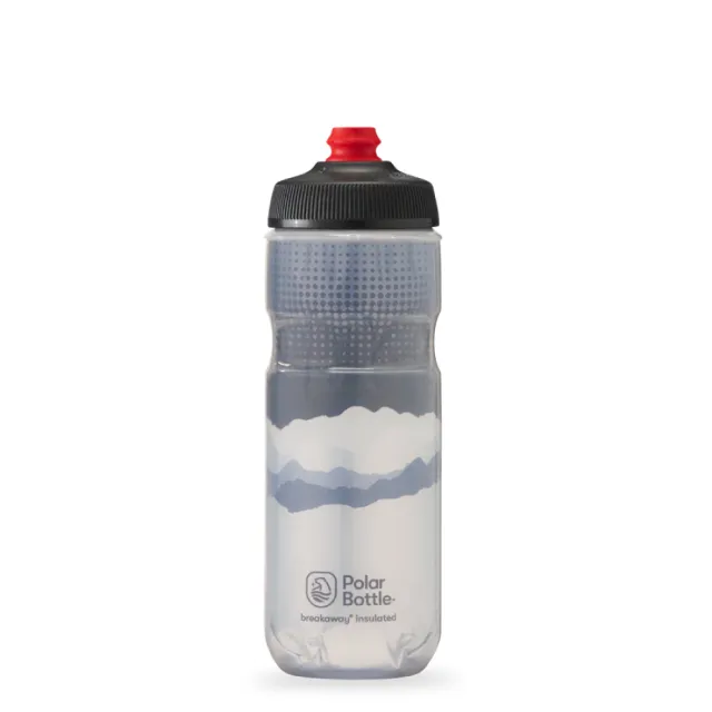 【Polar Bottle】20oz 雙層保冷噴射水壺 Dawn to Dusk 灰白(公路車 自行車  腳踏車 保冷水壺)