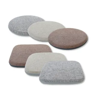 日式麻布加厚防滑記憶棉坐墊(圓形/方形 3色可選)